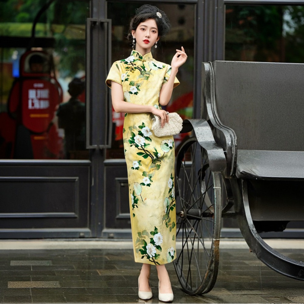 Ethnic Fashion Wear - ชุดกี่เพ้าสำหรับผู้หญิงเสื้อผ้าแฟชั่นเสื้อผ้าสไตล์ชาติพันธุ์ปาร์ตี้เครื่องแต่งกายฮันฟู่กี่เพ้าสไตล์จีนฤดูร้อน