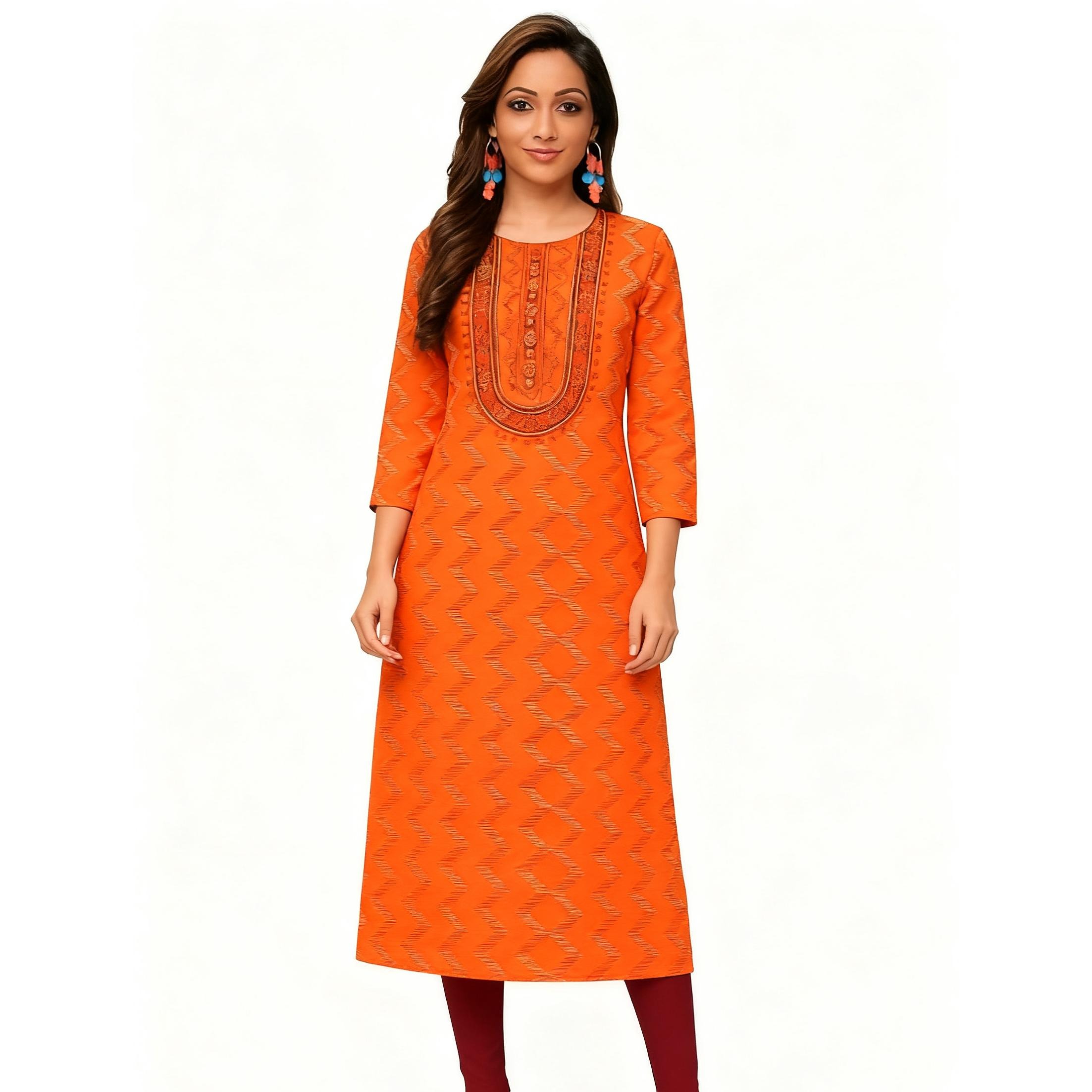 ชุดเดรสแฟชั่นมุสลิมผู้หญิง สไต - Ethnic Fashion Kurtis บทวิจารณ์และราคา