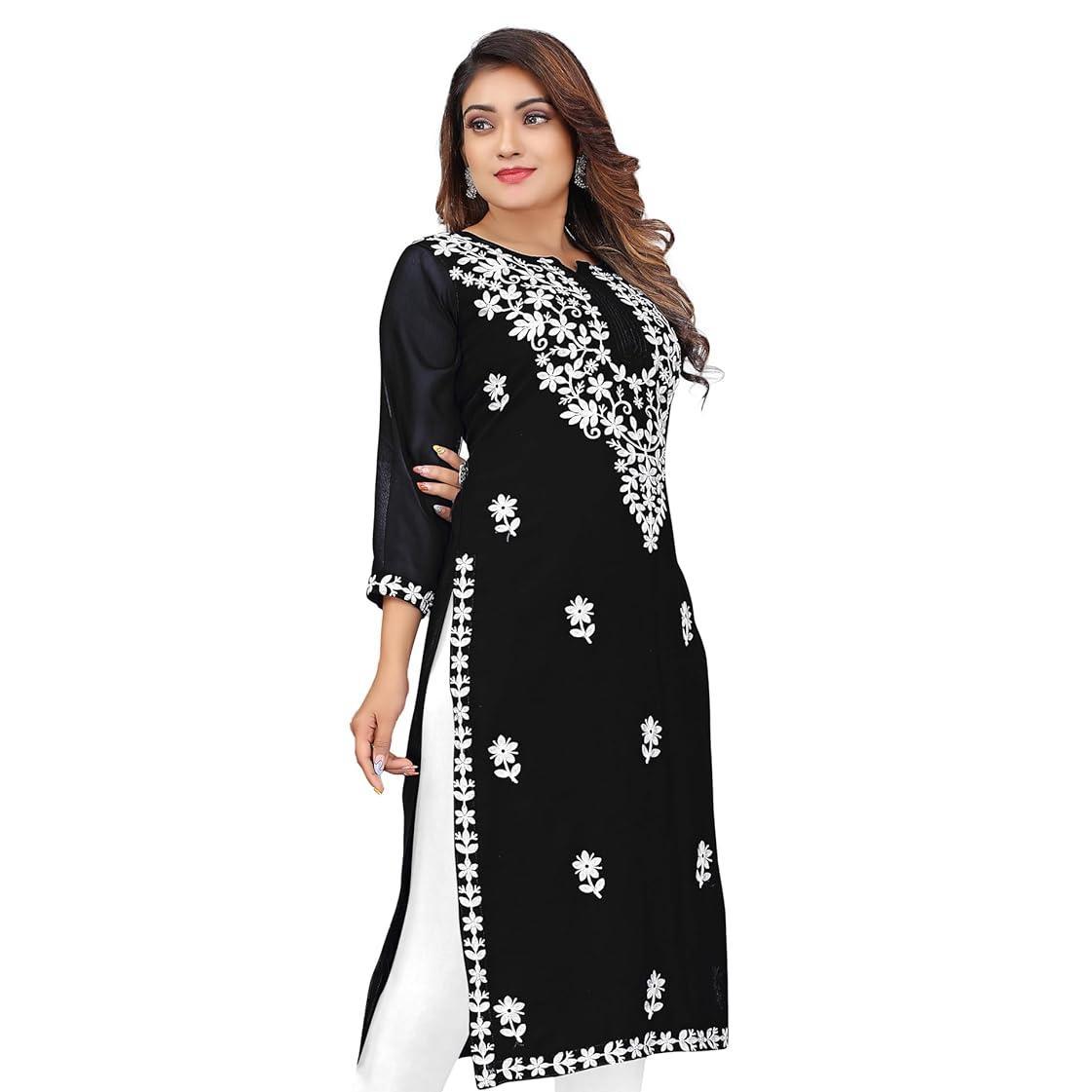 เดรสลำลองแฟชั่นผู้หญิง แขนยาว  - Ethnic Fashion Kurtis บทวิจารณ์และราคา
