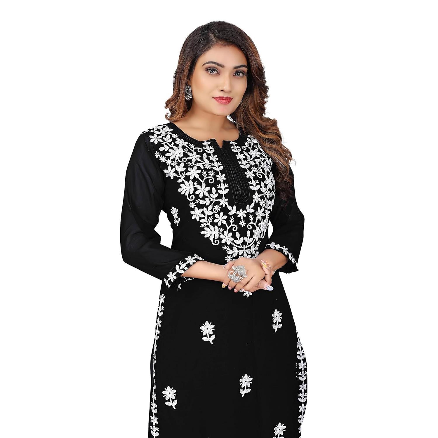 เดรสลำลองแฟชั่นผู้หญิง แขนยาว  - Ethnic Fashion Kurtis บทวิจารณ์และราคา