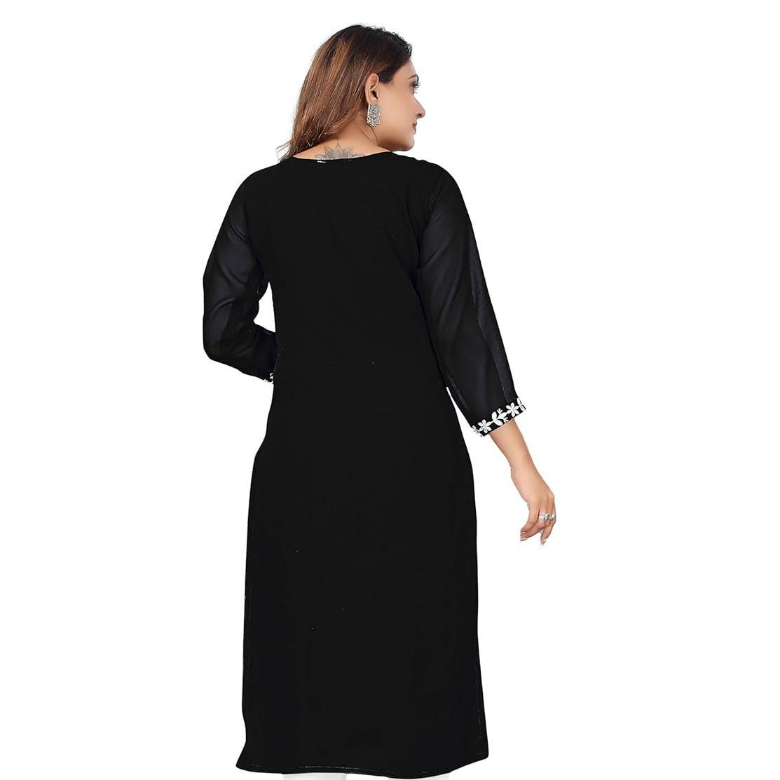 เดรสลำลองแฟชั่นผู้หญิง แขนยาว  - Ethnic Fashion Kurtis บทวิจารณ์และราคา