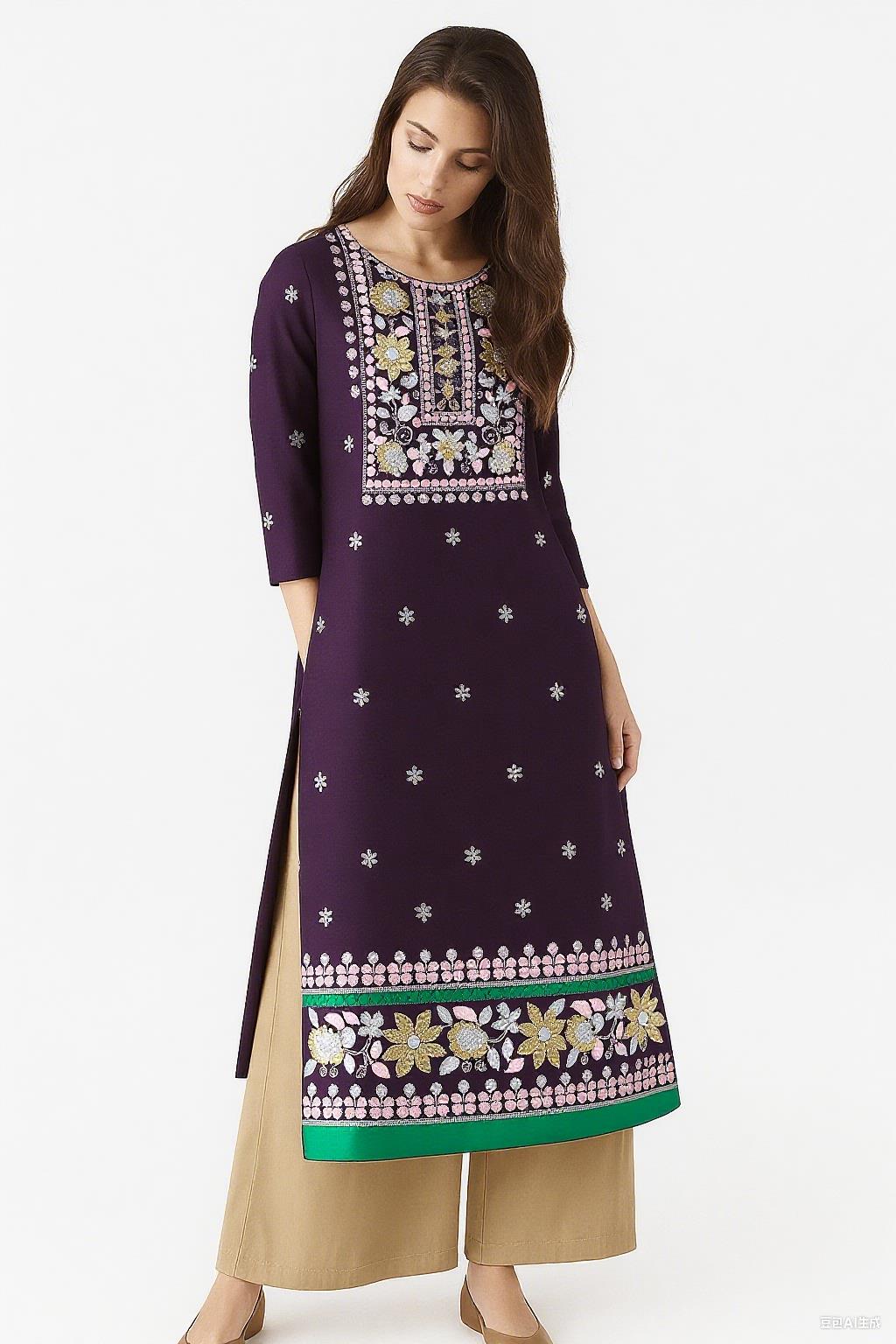 ชุดเดรสแฟชั่นมุสลิมสำหรับผู้หญ - Ethnic Fashion Kurtis บทวิจารณ์และราคา