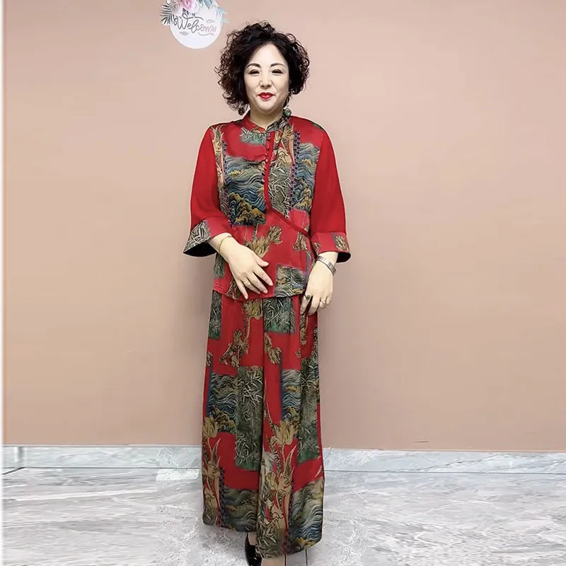 2025 ใหม่กางเกงขากว้างชุดกลางแ - Ethnic Fashion Wear บทวิจารณ์และราคา