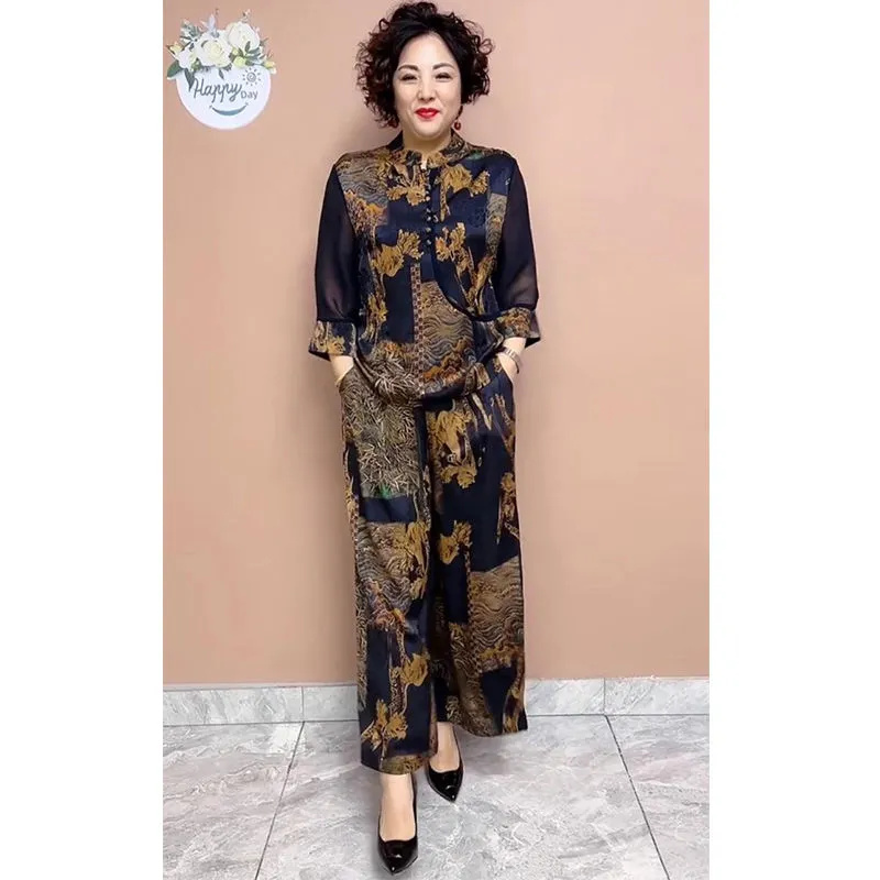 2025 ใหม่กางเกงขากว้างชุดกลางแ - Ethnic Fashion Wear บทวิจารณ์และราคา