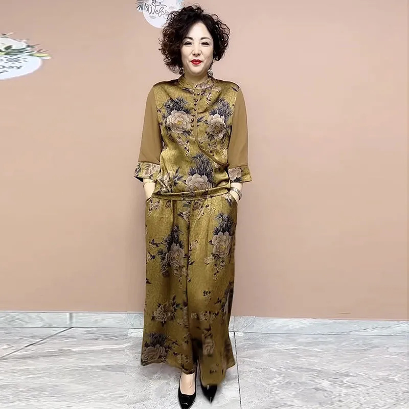 2025 ใหม่กางเกงขากว้างชุดกลางแ - Ethnic Fashion Wear บทวิจารณ์และราคา