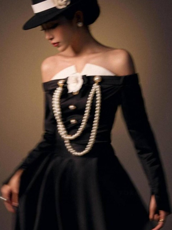 ชุดแต่งงานวินเทจสีดำสไตล์เฮปเบ - Ethnic Fashion Studio บทวิจารณ์และราคา