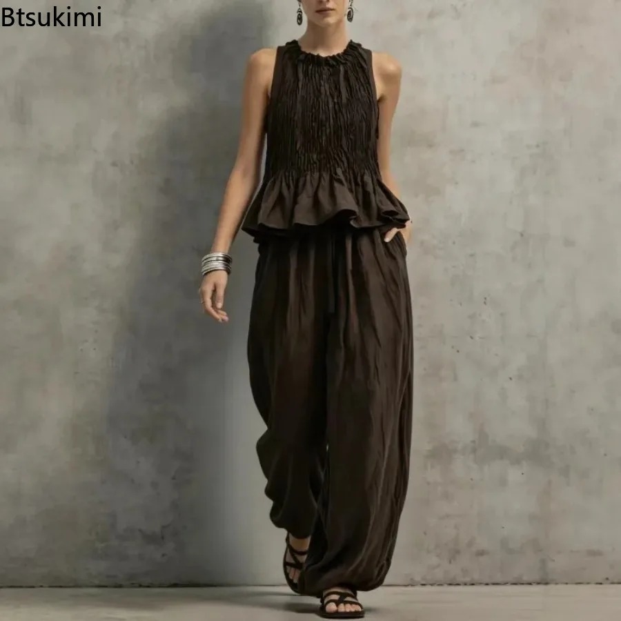 ชุดเซ็ตเสื้อแขนกุดระบายชายเรีย - Ethnic Fashion Collection บทวิจารณ์และราคา