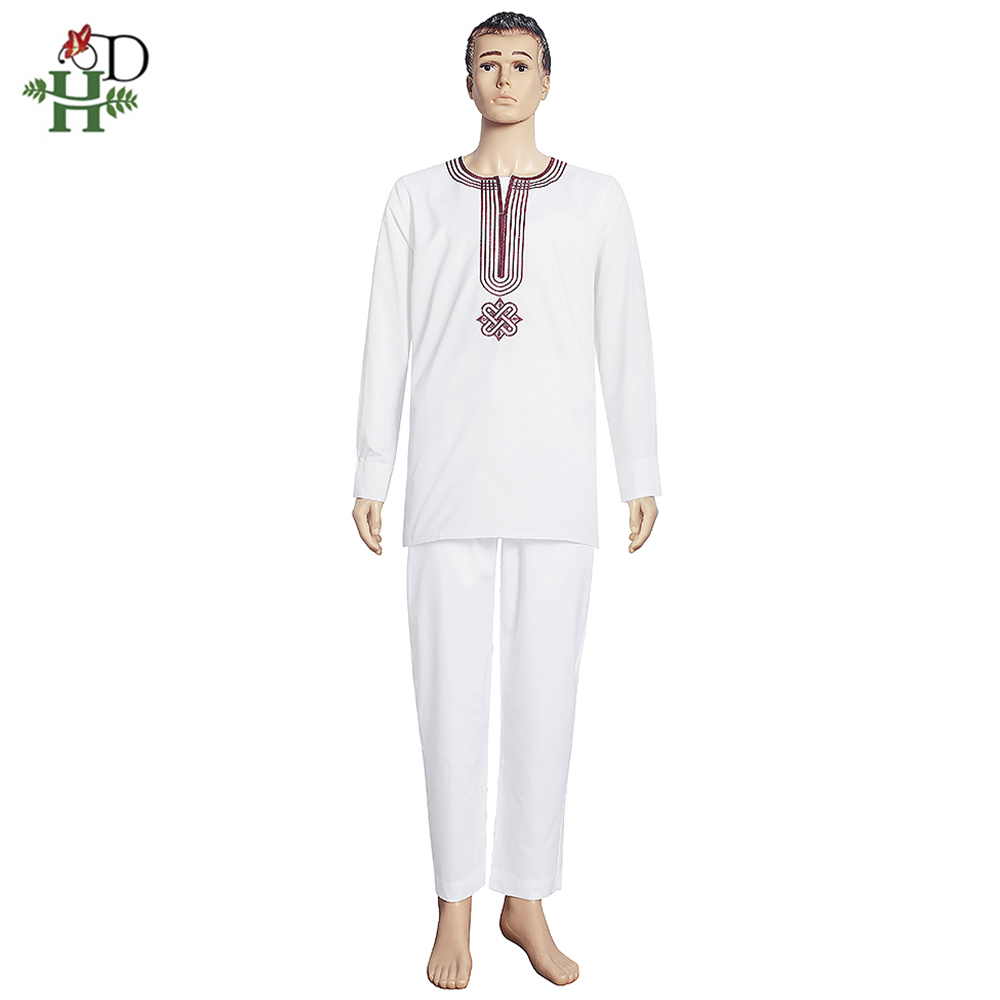 H & D ปัก Dashiki Agbada ผู้ชา - Dashiki Shirt Men บทวิจารณ์และราคา