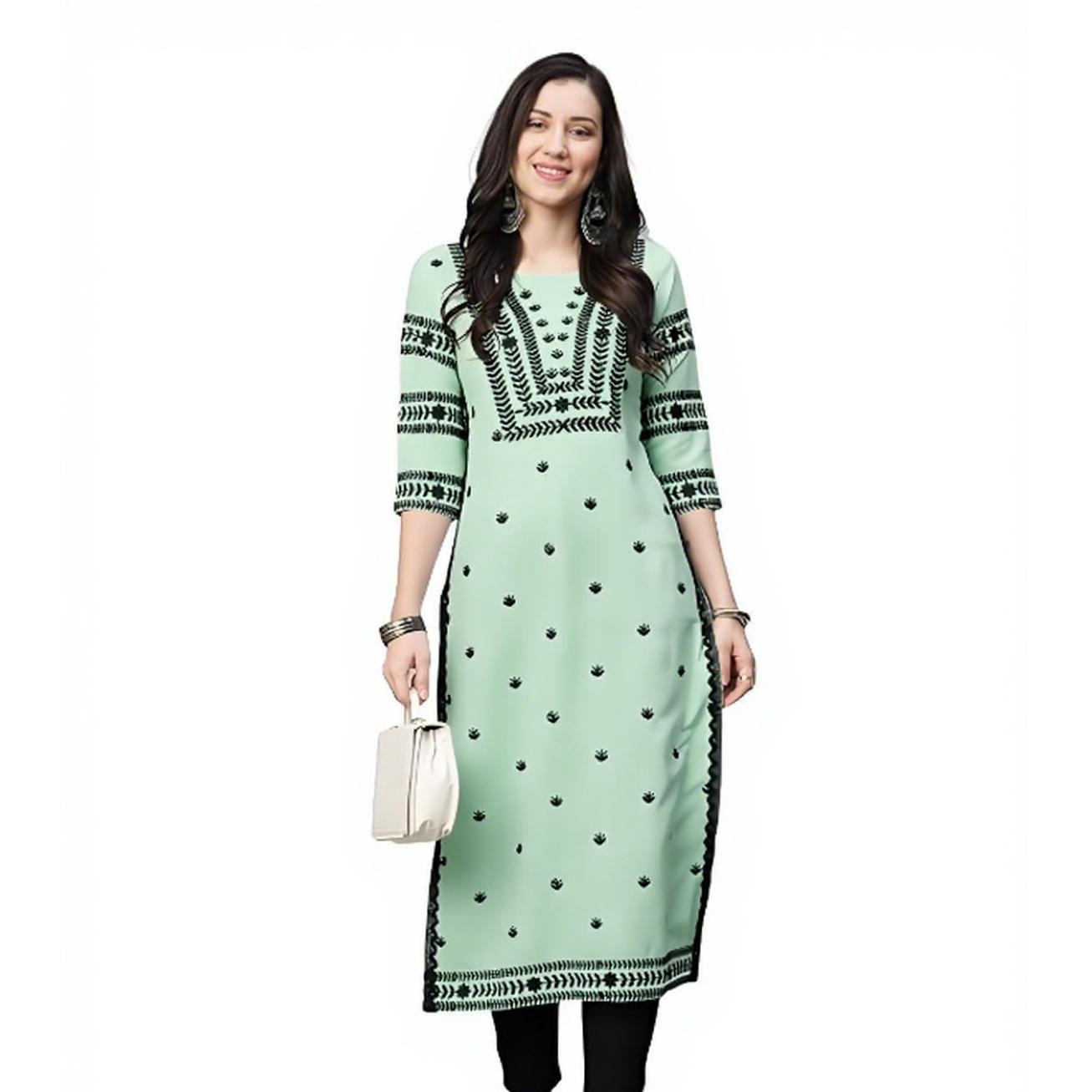 ชุดเดรสสไตล์มุสลิมสำหรับผู้หญิ - Ethnic Fashion Kurtis บทวิจารณ์และราคา