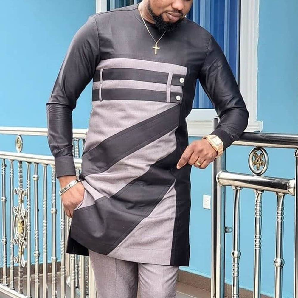 2023ฤดูใบไม้ผลิฤดูร้อนแอฟริกัน - Dashiki Shirt Men บทวิจารณ์และราคา
