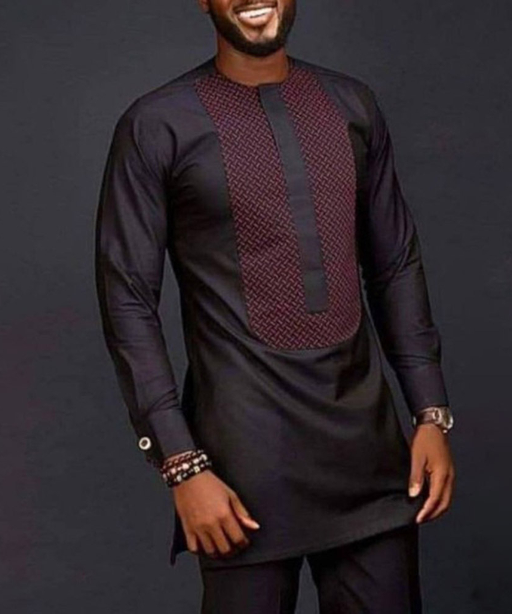ผู้ชายเสื้อเชิ้ตเสื้อเบลาส์คอก - Dashiki Shirt Men บทวิจารณ์และราคา