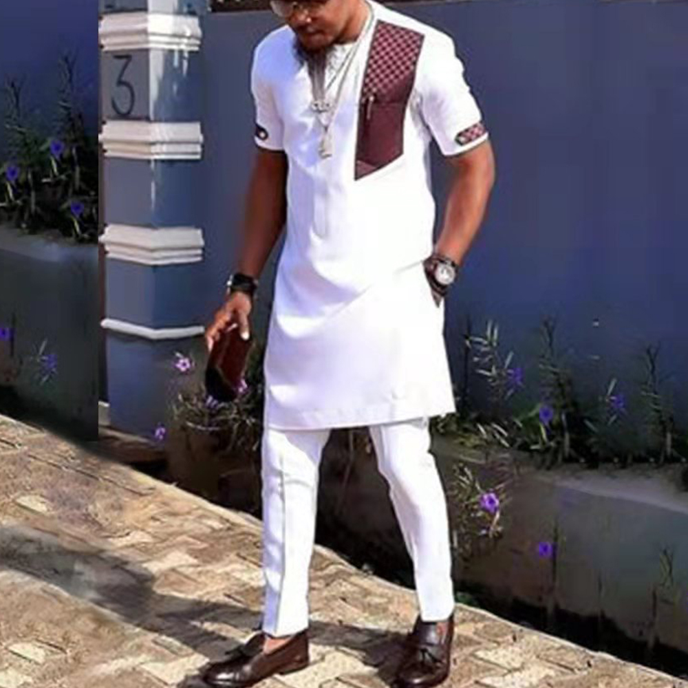 2024ชุด2ชิ้นสำหรับผู้ชายเสื้อแ - Dashiki Shirt Men บทวิจารณ์และราคา