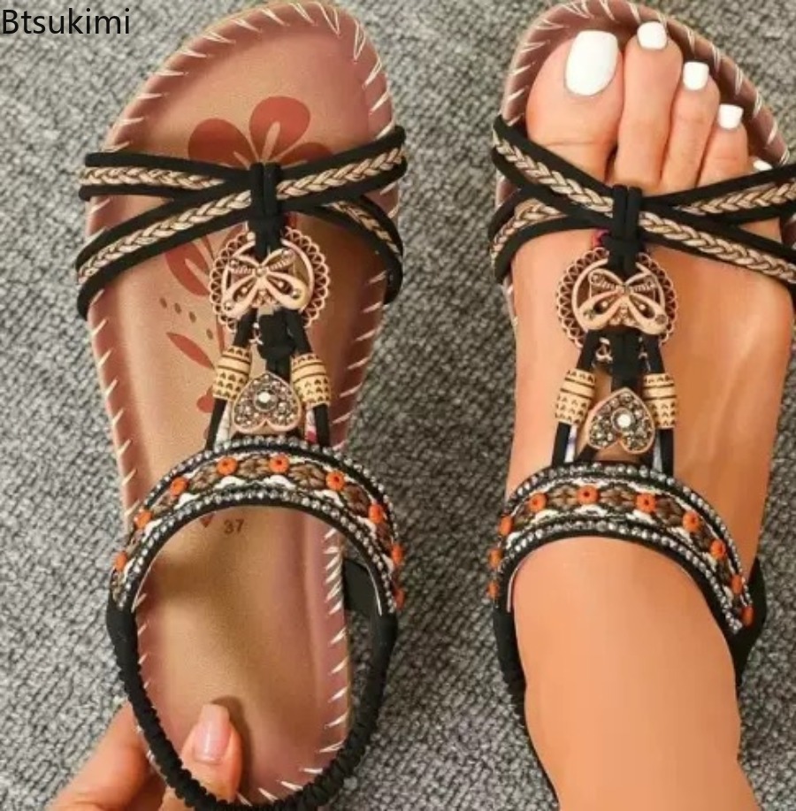 รองเท้าแตะสไตล์โบฮีเมียนสำหรับ - The Ethnic Fashion บทวิจารณ์และราคา