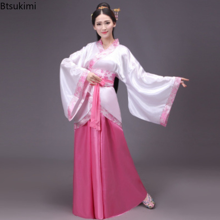 ชุดจีนโบราณผู้หญิงฮันฟูคอสเพลย - Ethnic Style Dresses บทวิจารณ์และราคา