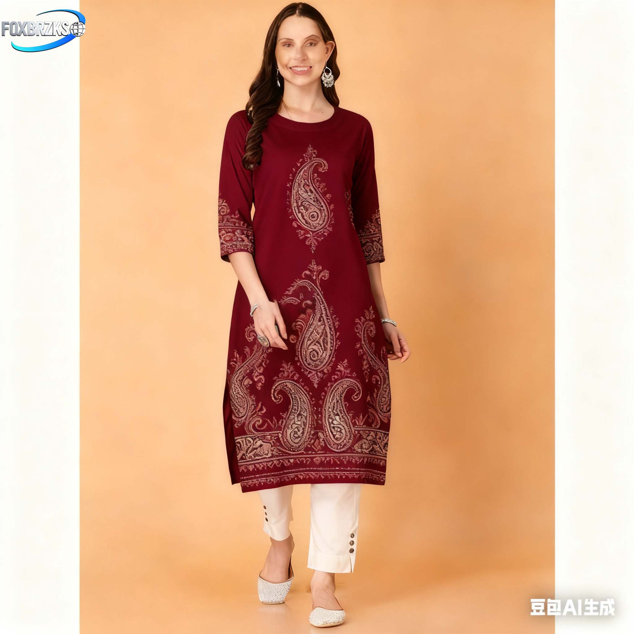 ชุดเดรสสไตล์ชาติพันธุ์สำหรับผู - Ethnic Fashion Kurtis บทวิจารณ์และราคา