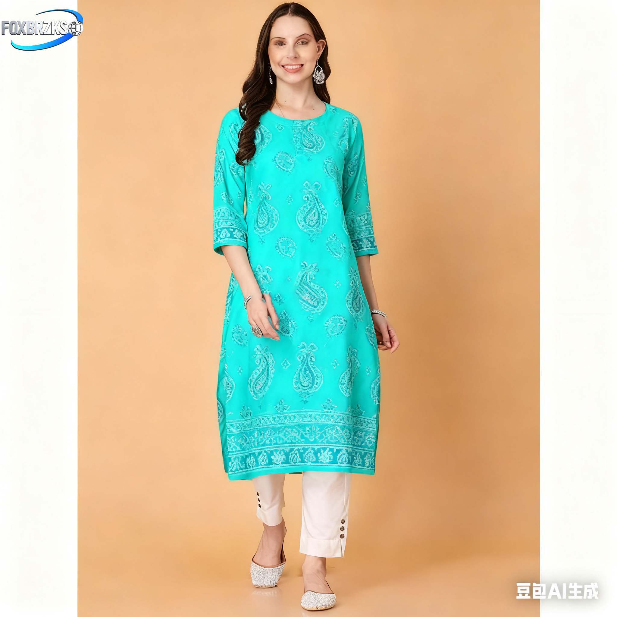ชุดเดรสสไตล์ชาติพันธุ์สำหรับผู - Ethnic Fashion Kurtis บทวิจารณ์และราคา