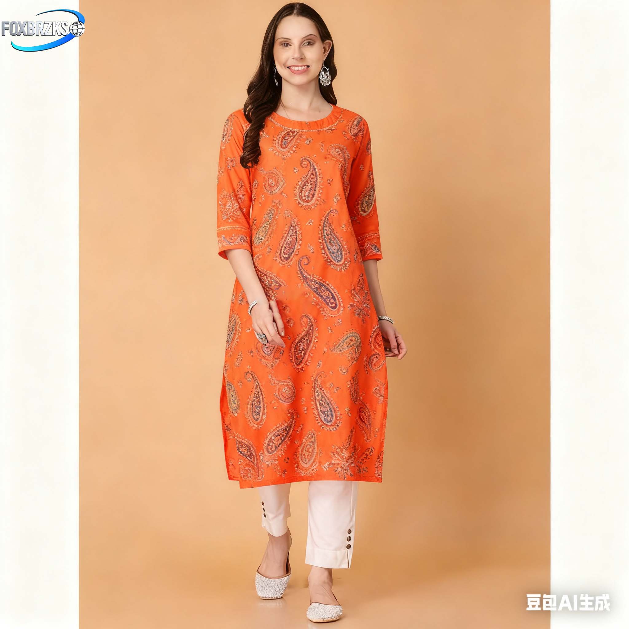 ชุดเดรสสไตล์ชาติพันธุ์สำหรับผู - Ethnic Fashion Kurtis บทวิจารณ์และราคา