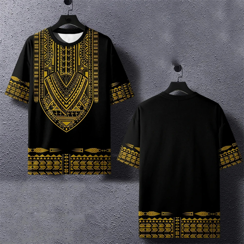 เสื้อยืดฮาราจูกุพิมพ์ลาย3D ชาต - Dashiki Shirt Men บทวิจารณ์และราคา