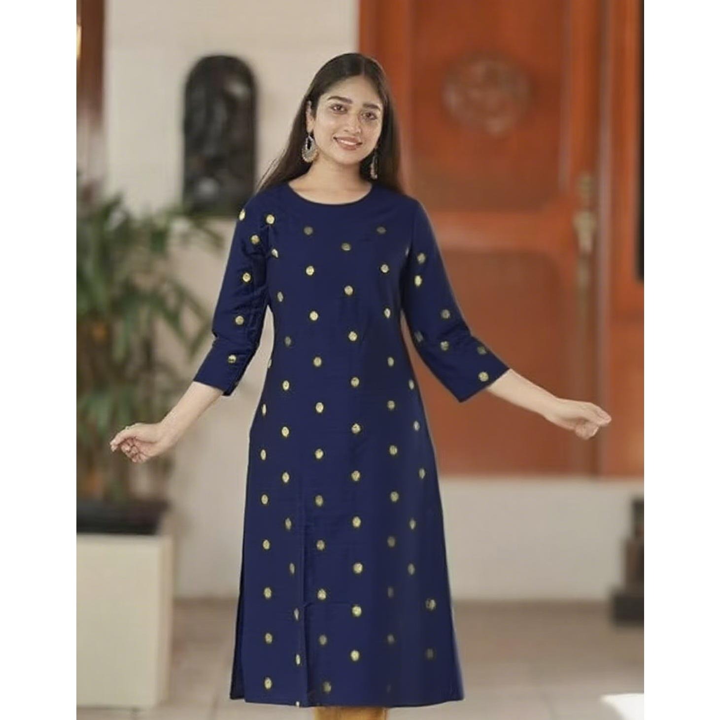 ชุดเดรสแฟชั่นมุสลิมสำหรับผู้หญ - Ethnic Fashion Kurtis บทวิจารณ์และราคา