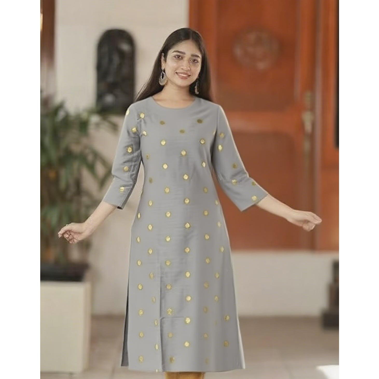 ชุดเดรสแฟชั่นมุสลิมสำหรับผู้หญ - Ethnic Fashion Kurtis บทวิจารณ์และราคา