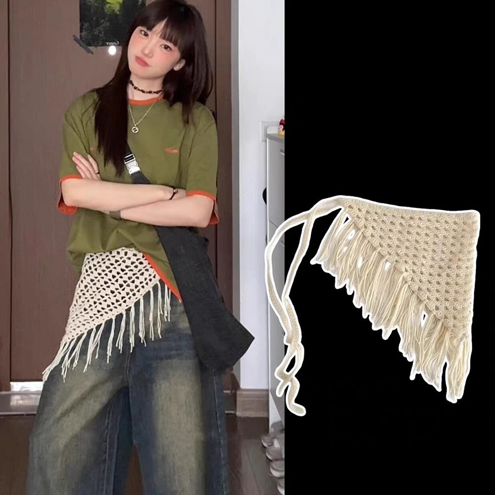 เข็มขัดแฟชั่นพู่ห้อยสไตล์ Y2K  - Y2K Ethnic Fashion บทวิจารณ์และราคา