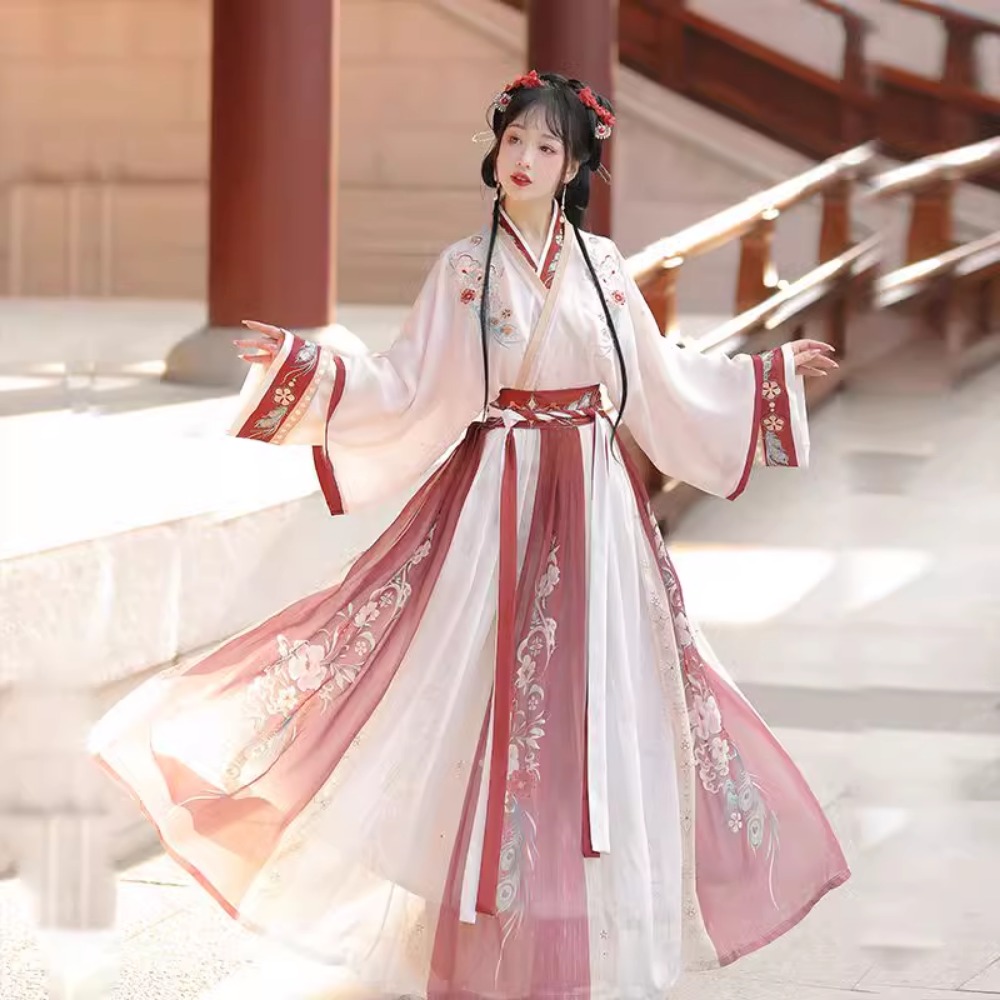 Hanfu จีนแบบดั้งเดิมชุดคอสเพลย - Ethnic Fashion Wear บทวิจารณ์และราคา