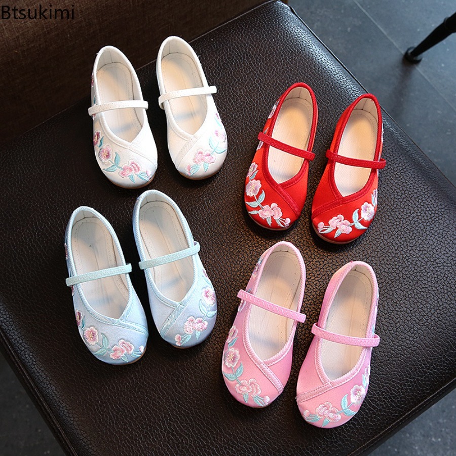 รองเท้าผ้าใบฮั่นฝูสำหรับเด็ก ล - Ethnic Style Dresses บทวิจารณ์และราคา
