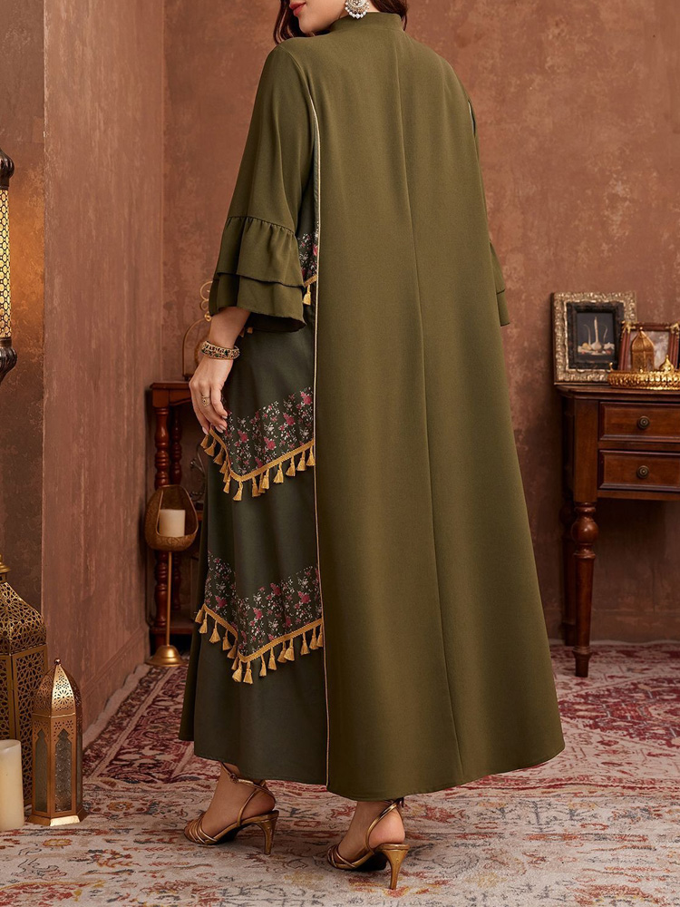 ชุดเดรสอาบายะพิมพ์ลายสไตล์ชาติ - Ethnic Style Dresses บทวิจารณ์และราคา