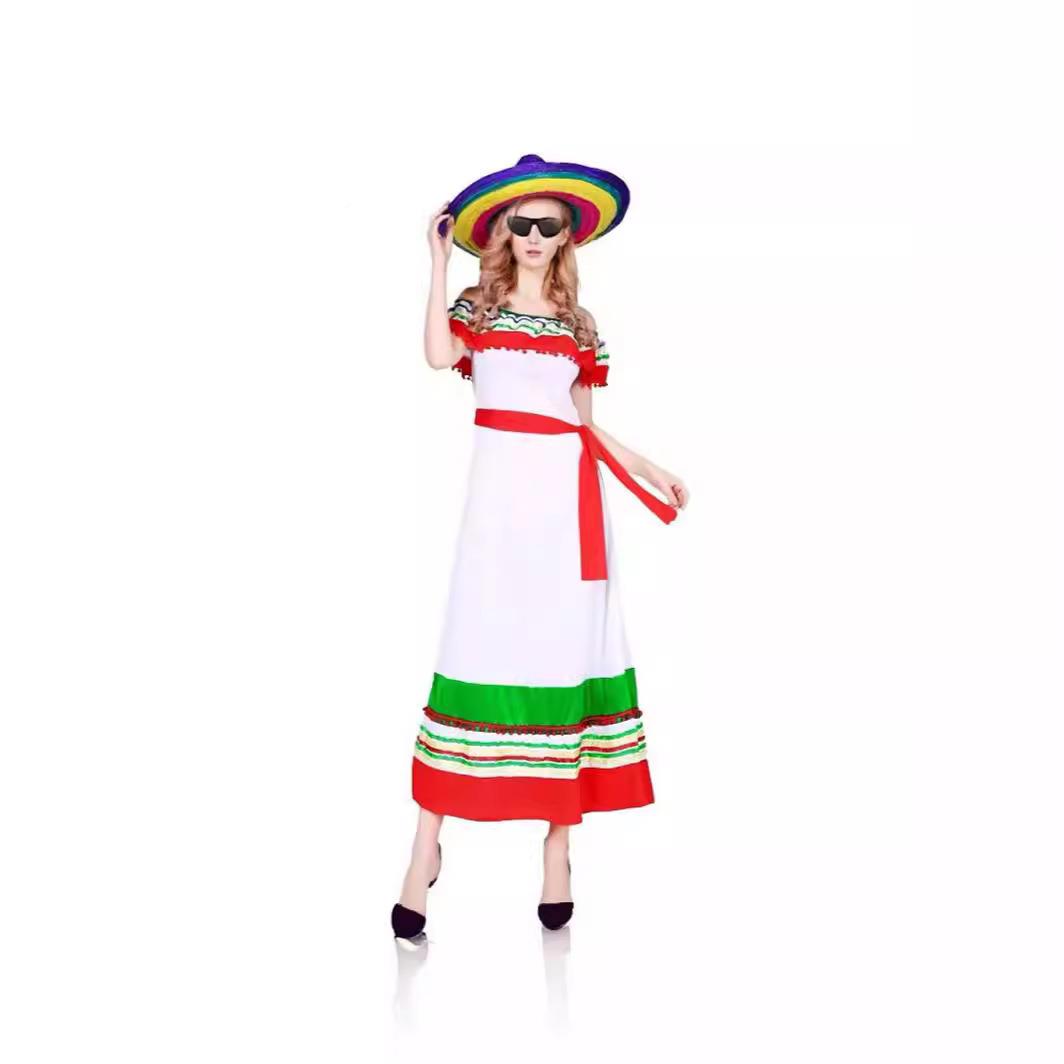 ใหม่ฮาโลวีนชุดประจำชาติแบบดั้ง - Ethnic Style Dresses บทวิจารณ์และราคา